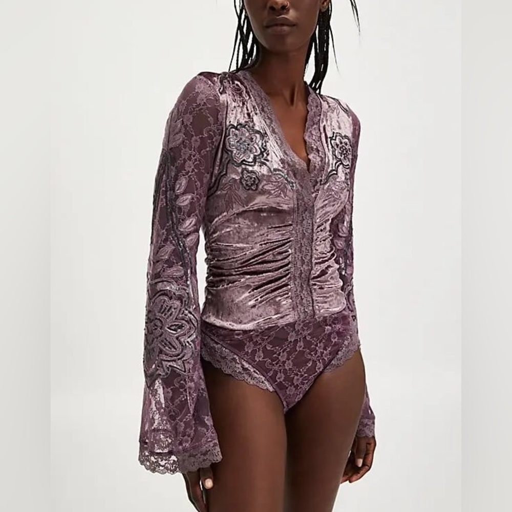 NWOT Intimately Free People Night Owl Bodysuit